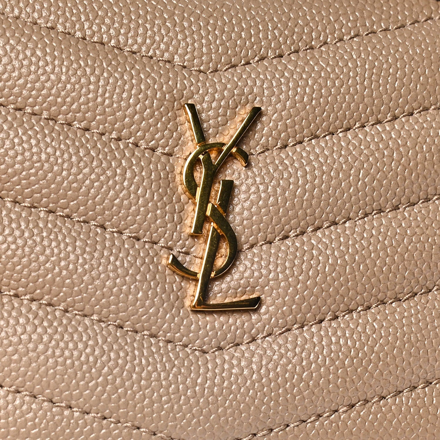 Saint Laurent Grain De Poudre Matelasse Monogram Baby Lou Camera Bag Dark Beige 8 of 11