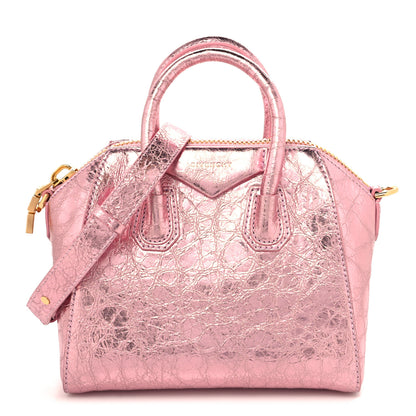 Givenchy Laminated Lambskin Mini Antigona Silk Pink 1 of 10