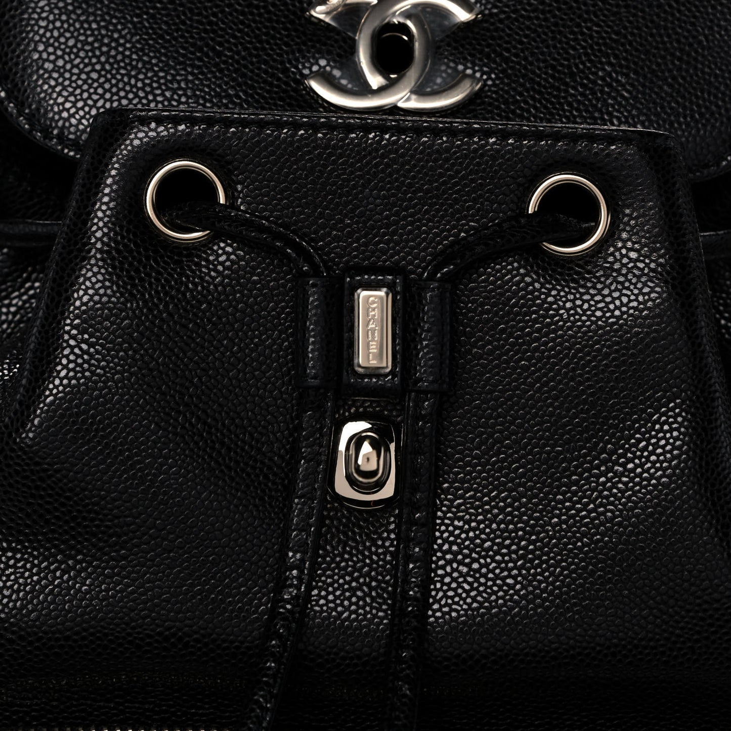 Caviar Quilted Business Affinity Backpack Black