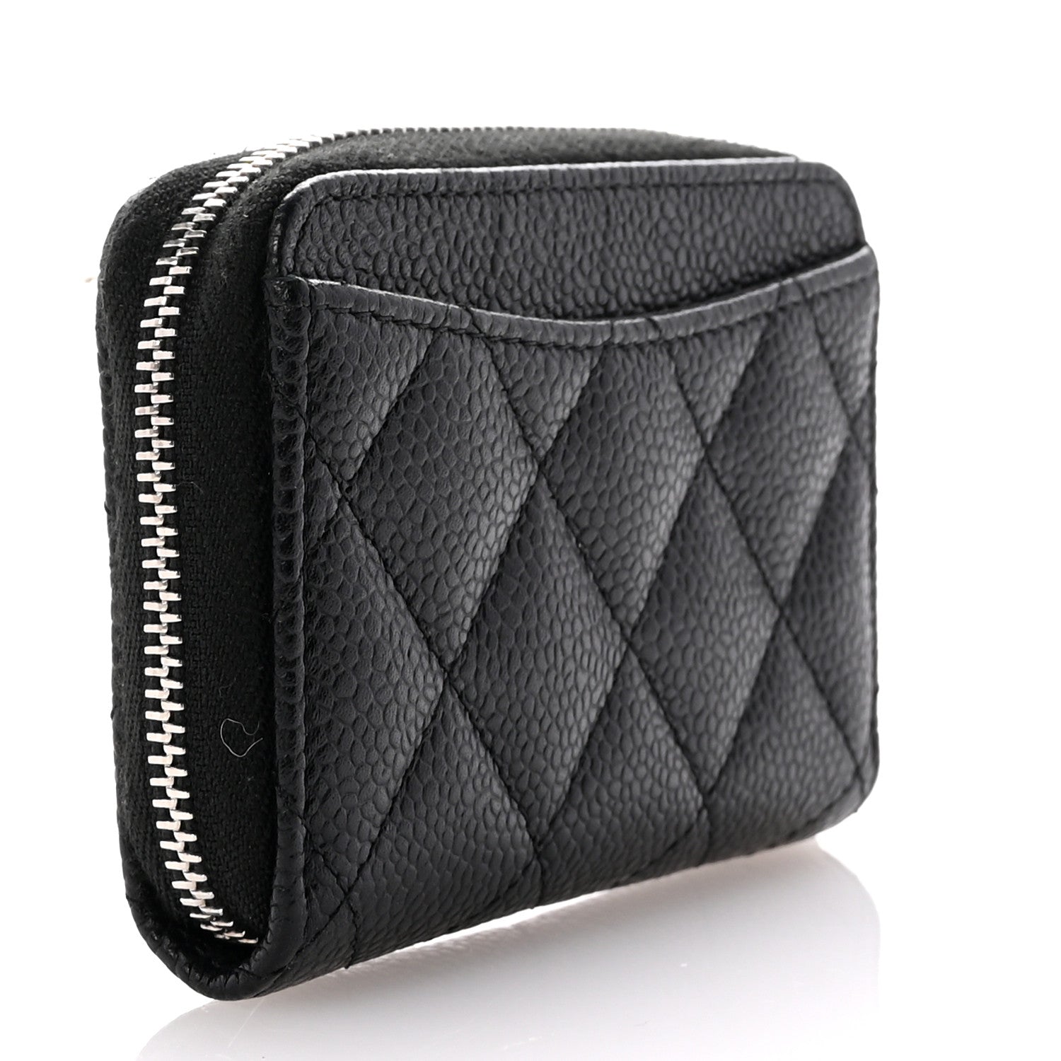 Chanel Caviar Quilted Classic Zipped Coin Purse Black 3 of 7