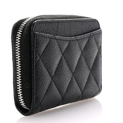 Chanel Caviar Quilted Classic Zipped Coin Purse Black 3 of 7