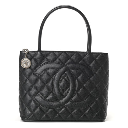 Chanel Caviar Quilted Medallion Tote Black 1 of 11