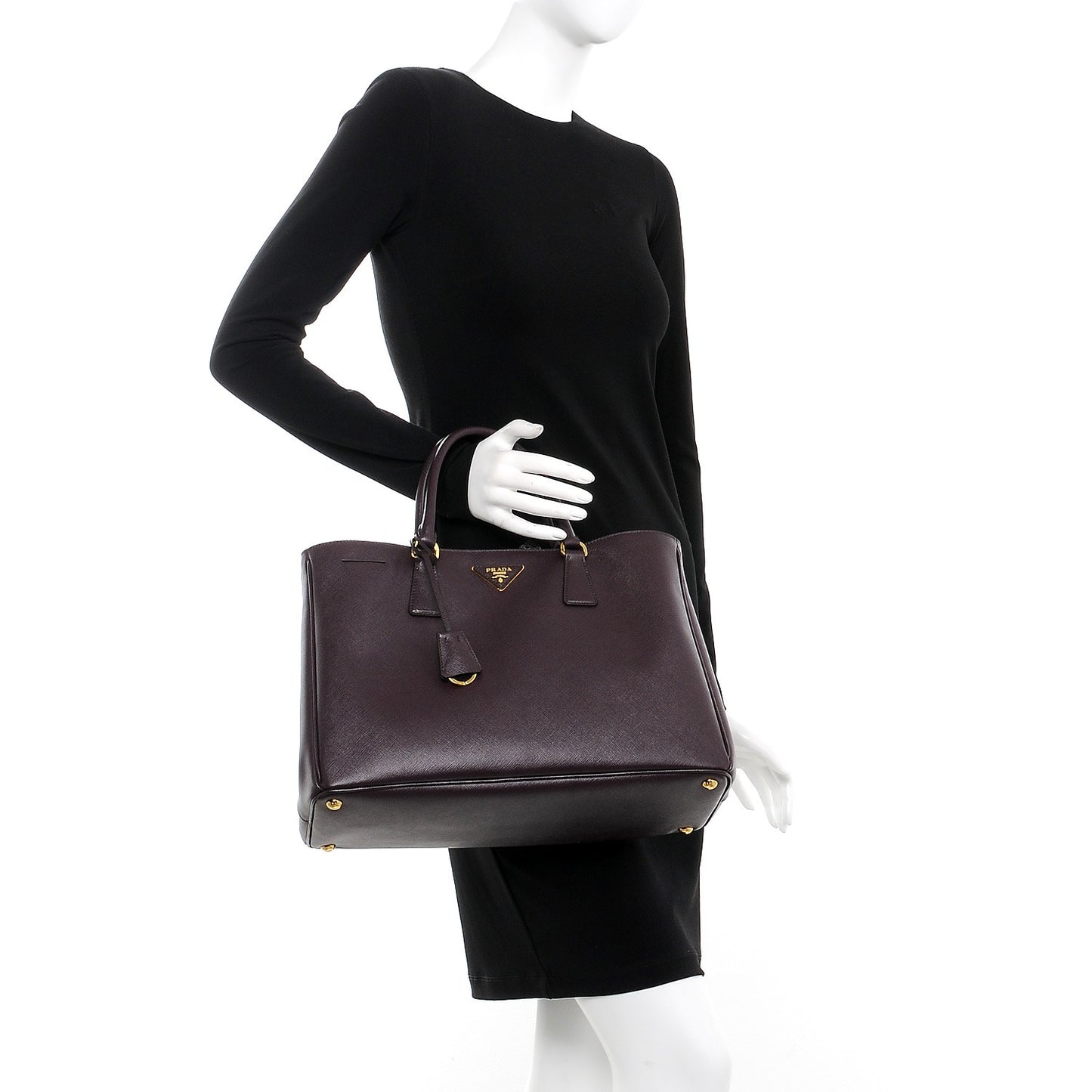 Saffiano Lux Large Tote Granato