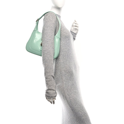 Gucci Patent Calfskin Small Jackie Shoulder Bag Light Green 2 of 10