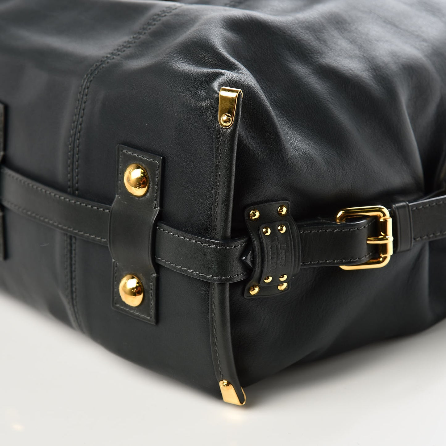 Calfskin Sac Louis Black
