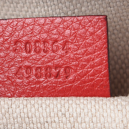 Gucci Pebbled Calfskin Small Soho Disco Bag Tabasco Red 8 of 12