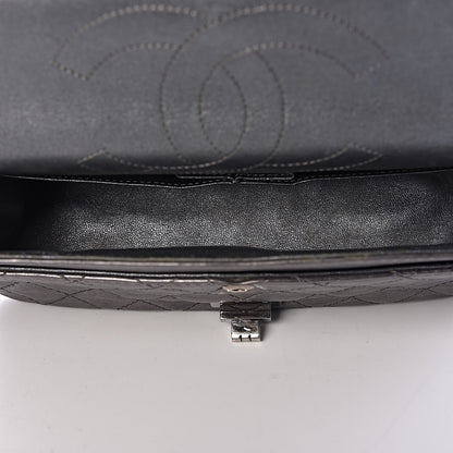 Chanel Metallic Aged Calfskin Quilted 2.55 Reissue 225 Flap Dark Silver 5 of 16