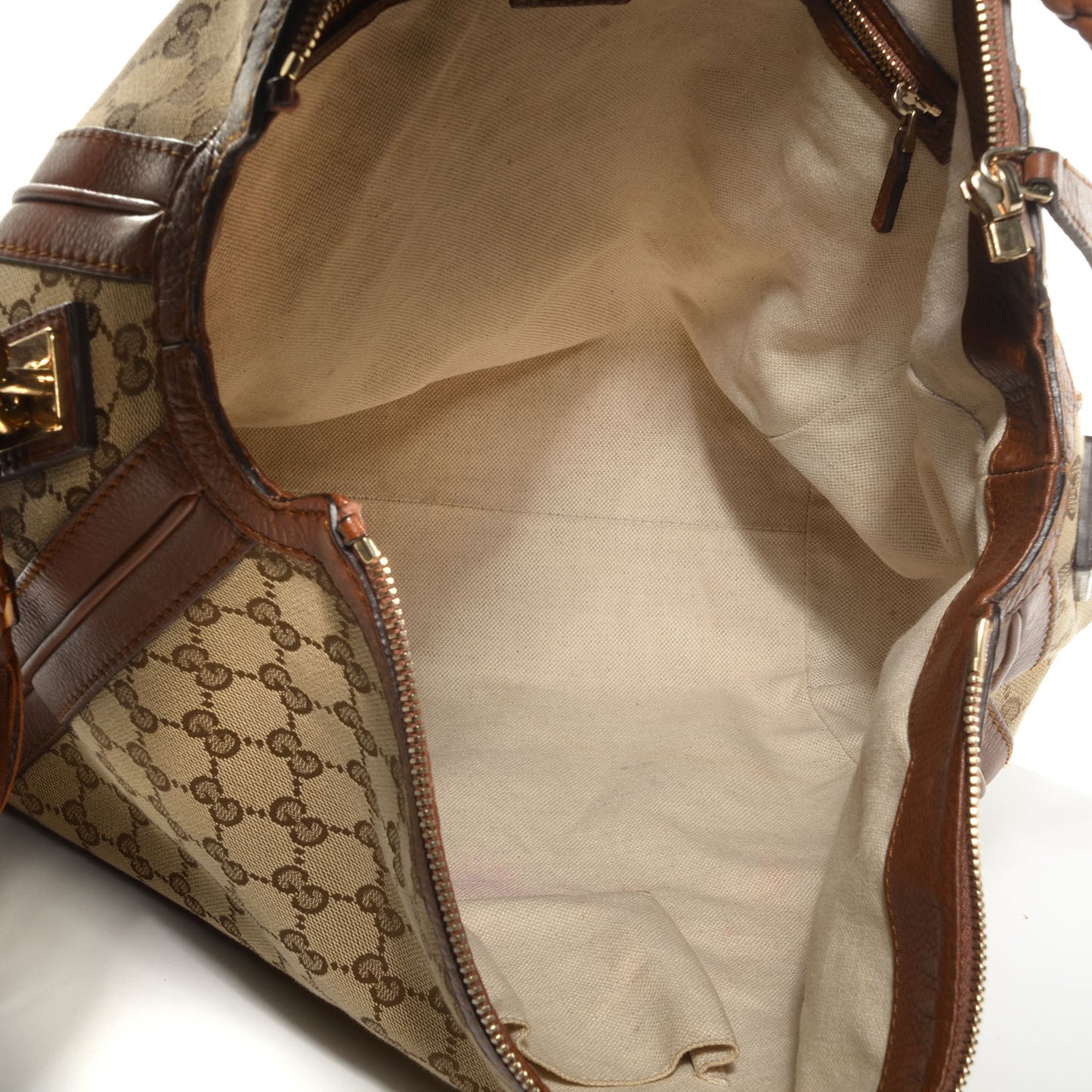 Monogram Cellarius Calfskin Large Bella Hobo Beige Ebony Cuir