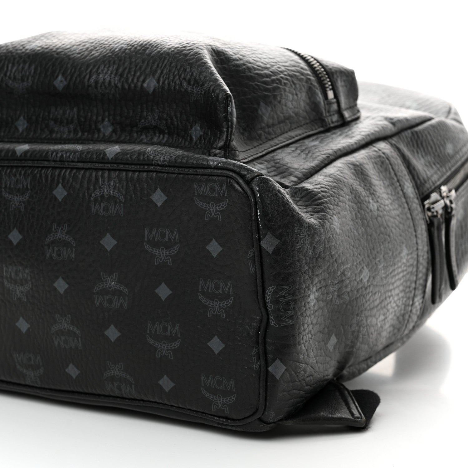 MCM Visetos Large Stark Backpack Black 10 of 16