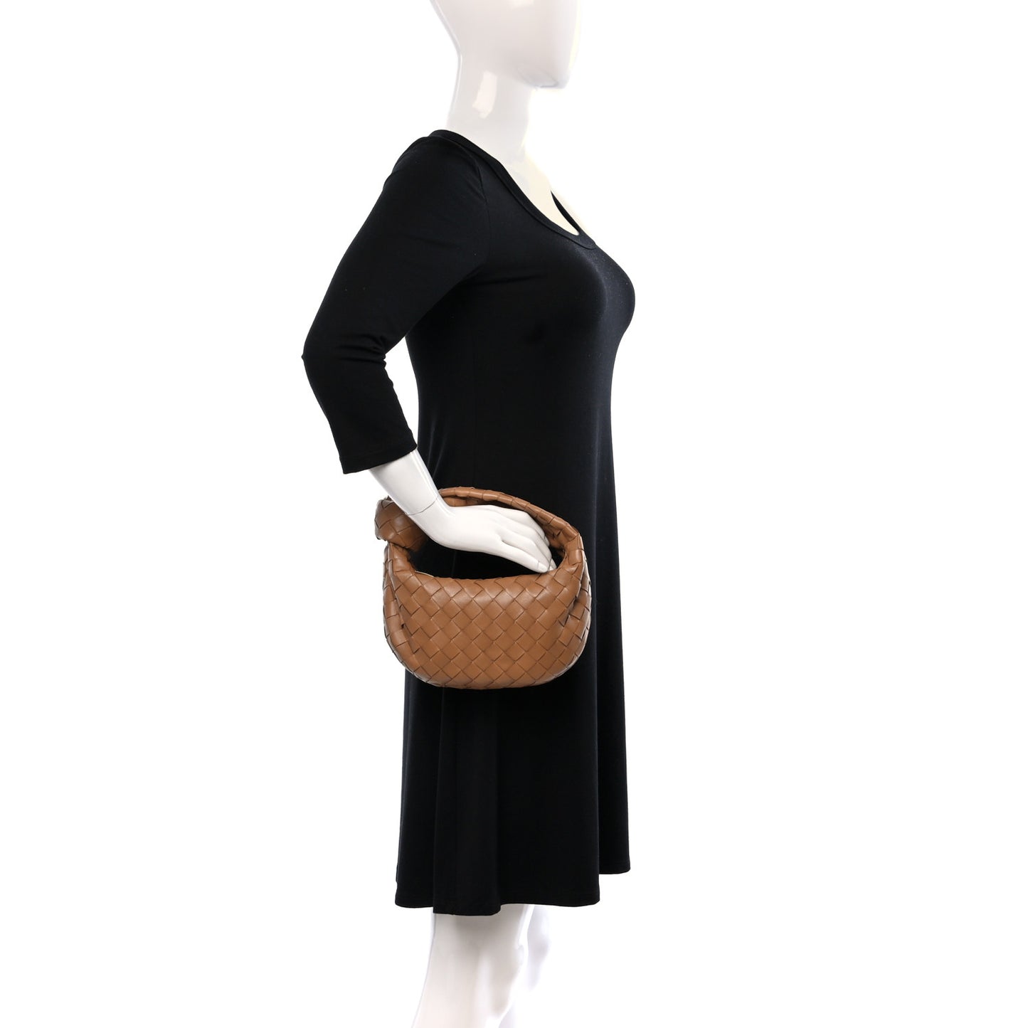 Nappa Intrecciato Mini Jodie Caramel
