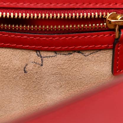 Gucci Calfskin Small Sylvie Shoulder Bag Hibiscus Red 10 of 24