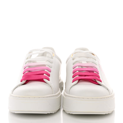 Louis Vuitton Monogram Time Out Sneakers 37 White Pink 2 of 12