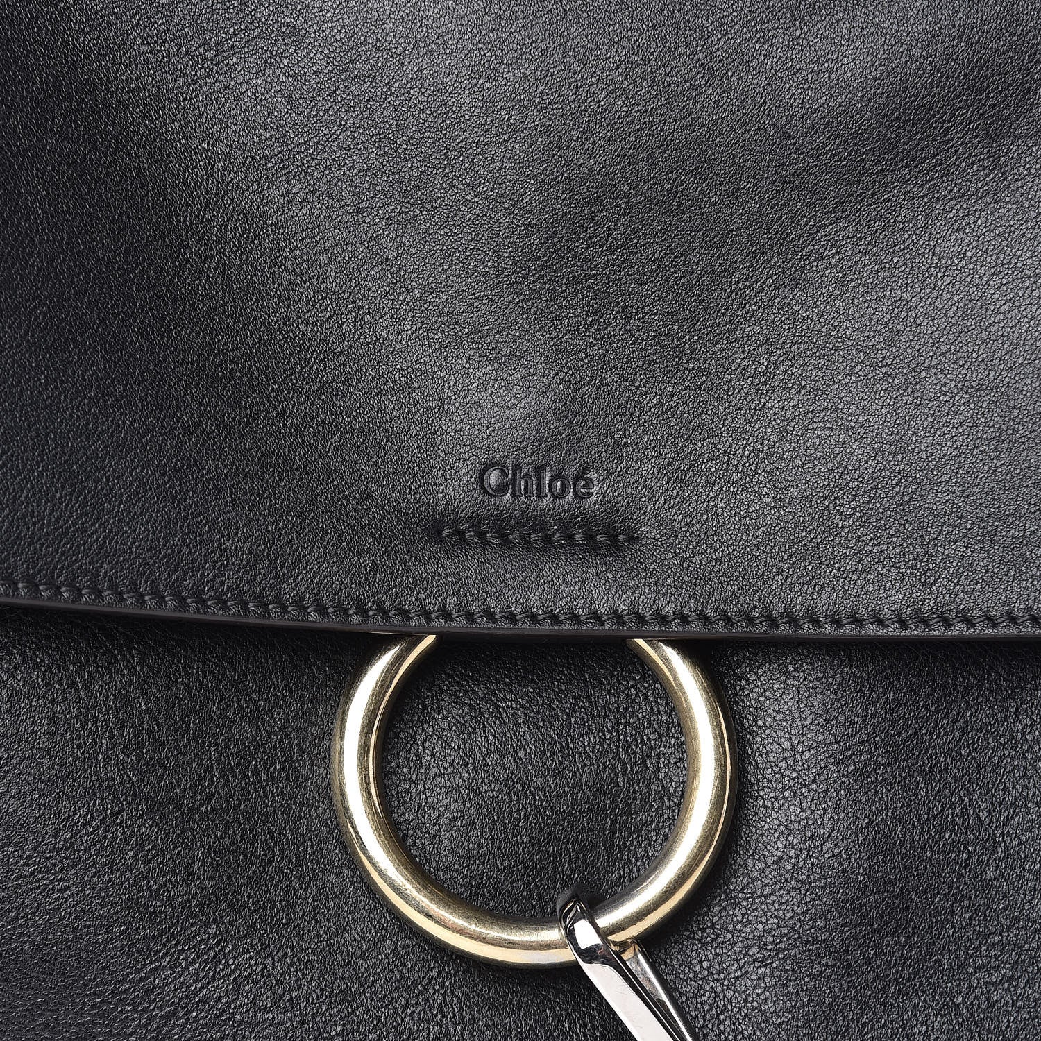Chloe Calfskin Medium Faye Day Shoulder Bag Black 12 of 12