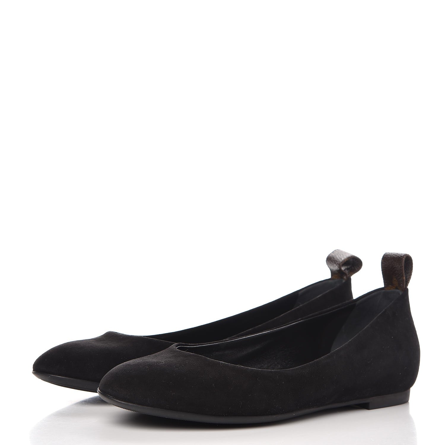 Louis Vuitton Suede Monogram Uniformes Ballet Flats 36 Black 3 of 8