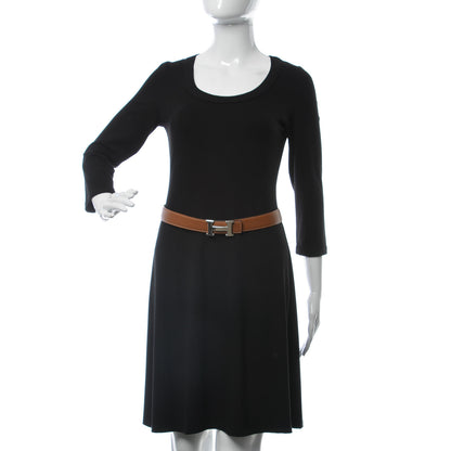 Hermes Box Togo 32mm H Belt 80 Black Gold 2 of 8