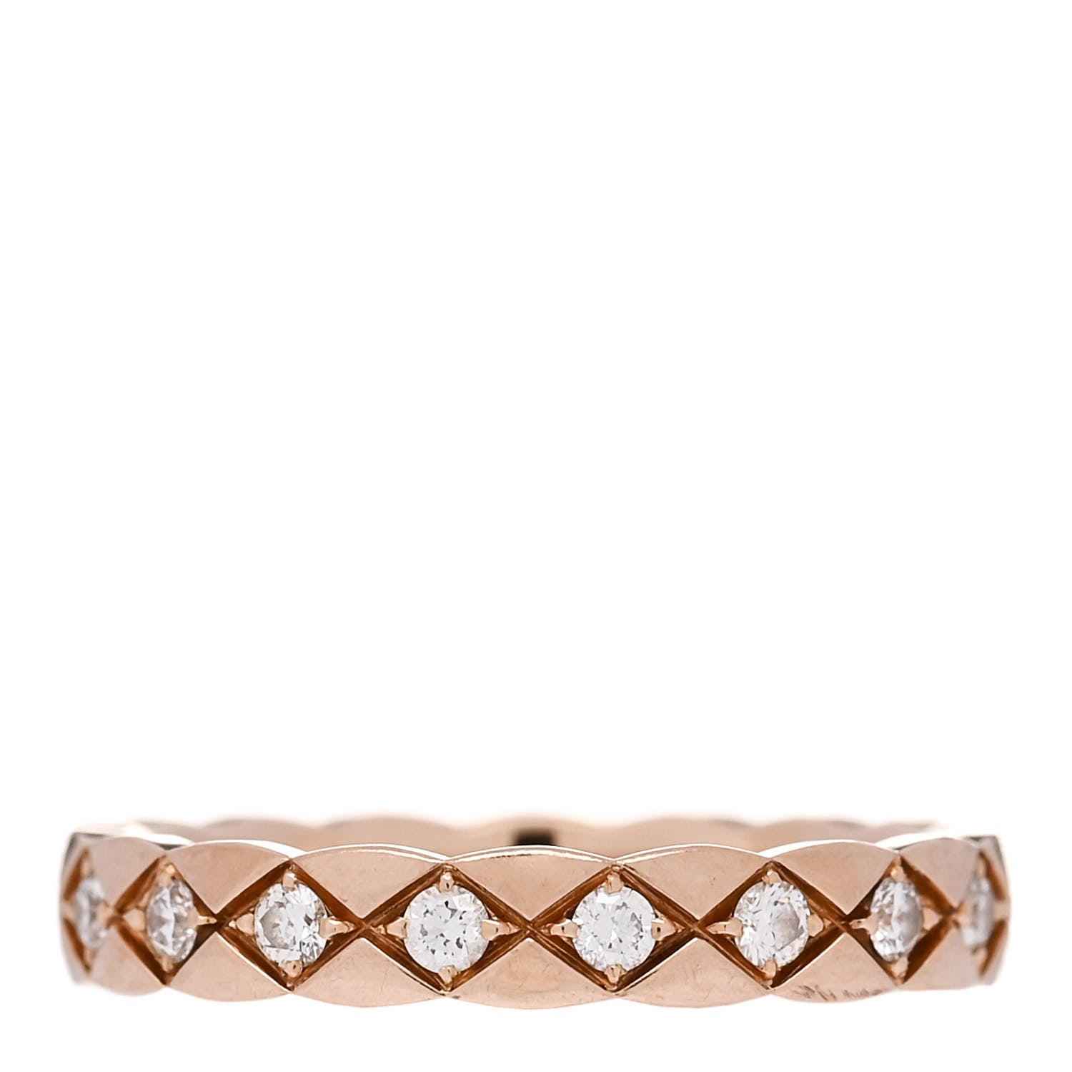 Chanel 18K Beige Gold Diamond Mini Coco Crush Ring 51 5.75 3 of 5