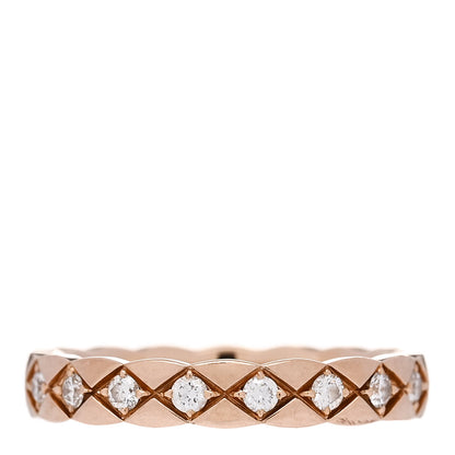 Chanel 18K Beige Gold Diamond Mini Coco Crush Ring 51 5.75 3 of 5