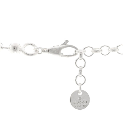 Gucci Sterling Silver Interlocking GG Pendant Beaded Necklace 4 of 4