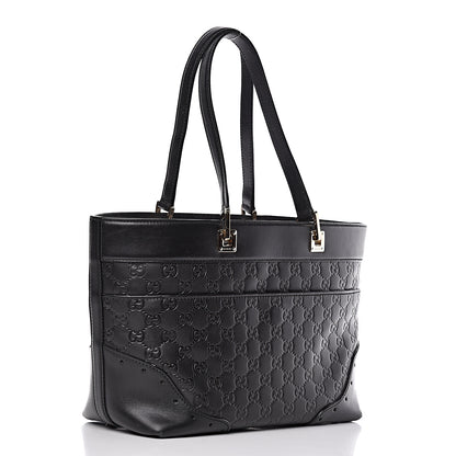 Gucci Guccissima Large Punch Tote Black 3 of 15