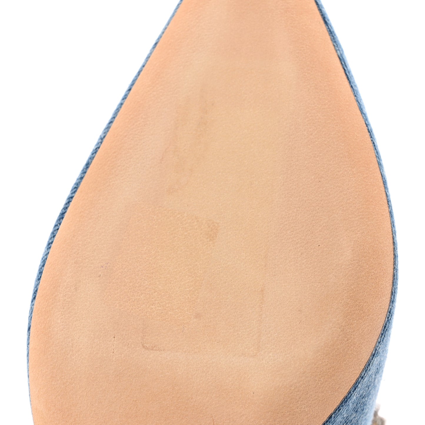 Denim Crystal Bing 100 Pumps 37.5 Blue