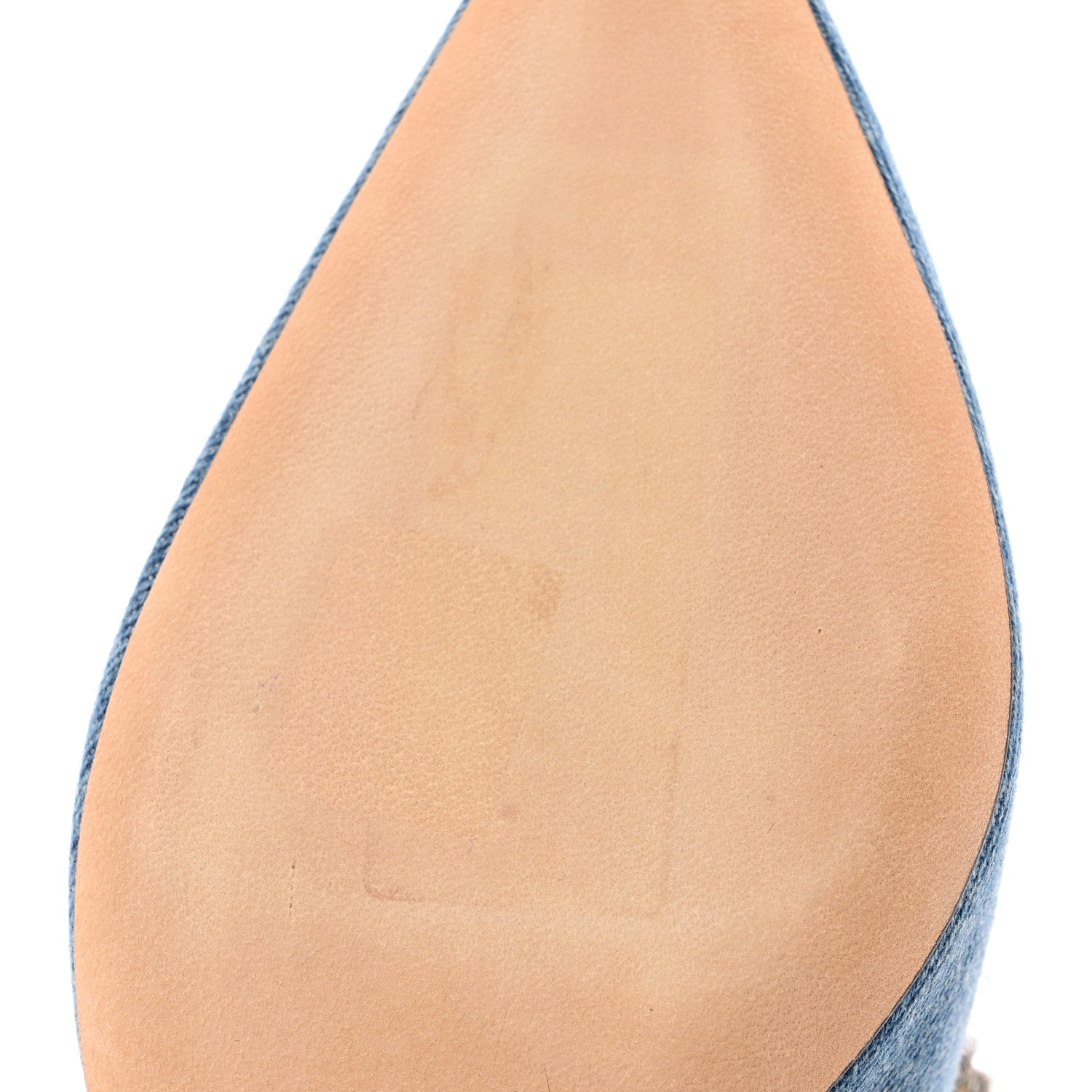 Jimmy Choo Denim Crystal Bing 100 Pumps 37.5 Blue 13 of 17