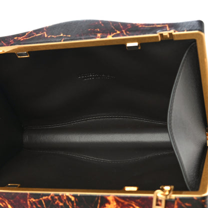 Bottega Veneta Spazzolato Calfskin Chain Clutch Gold Marble 5 of 9