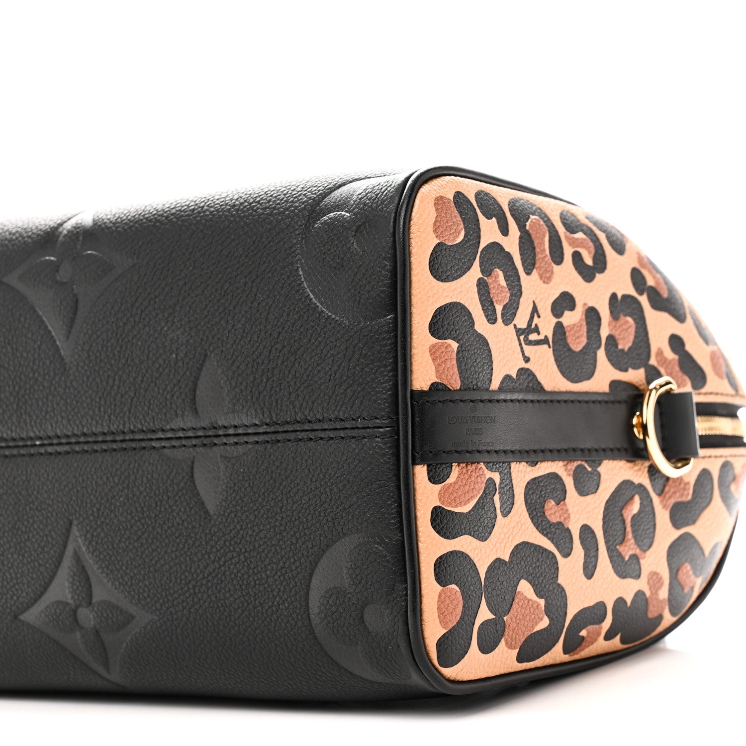 Louis Vuitton Empreinte Monogram Giant Wild At Heart Speedy Bandouliere 25 Black 9 of 10