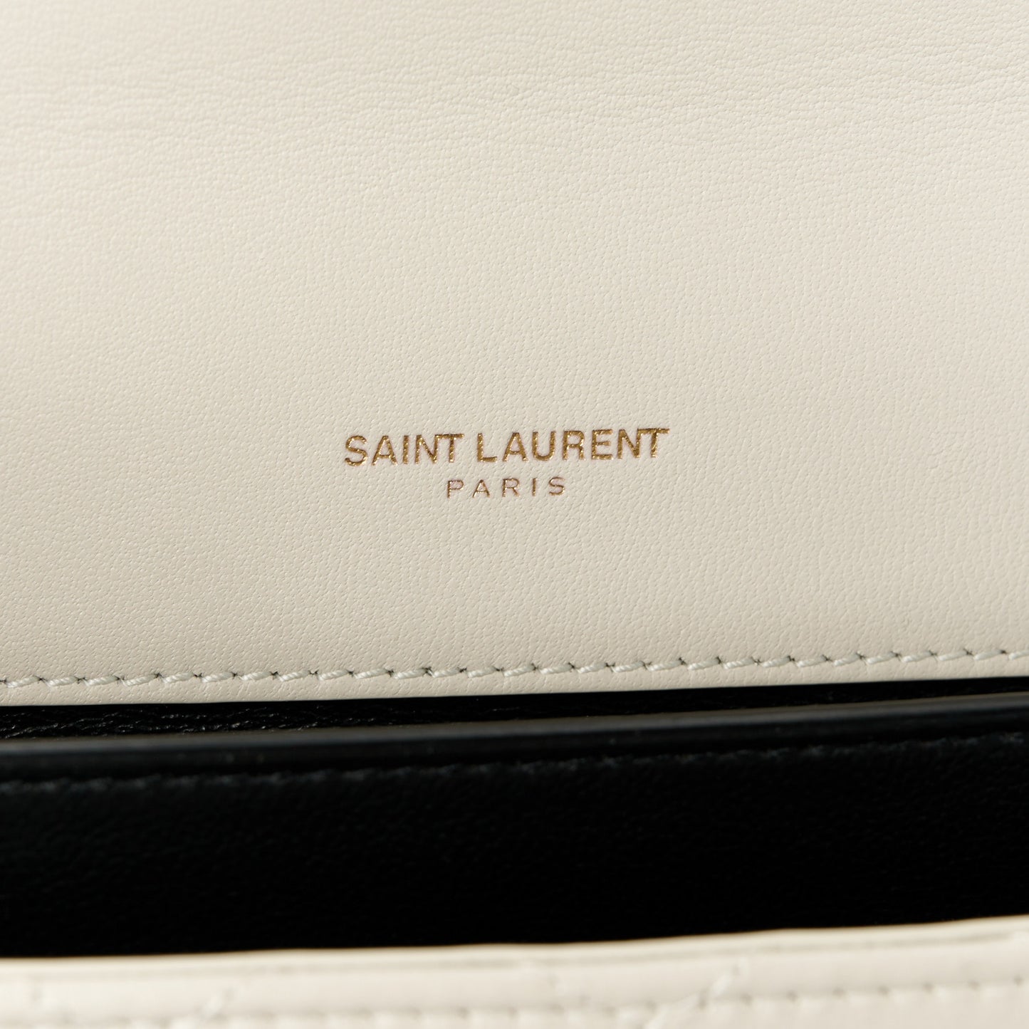 Lambskin Quilted Medium Monogram Shoulder Bag Crema Soft