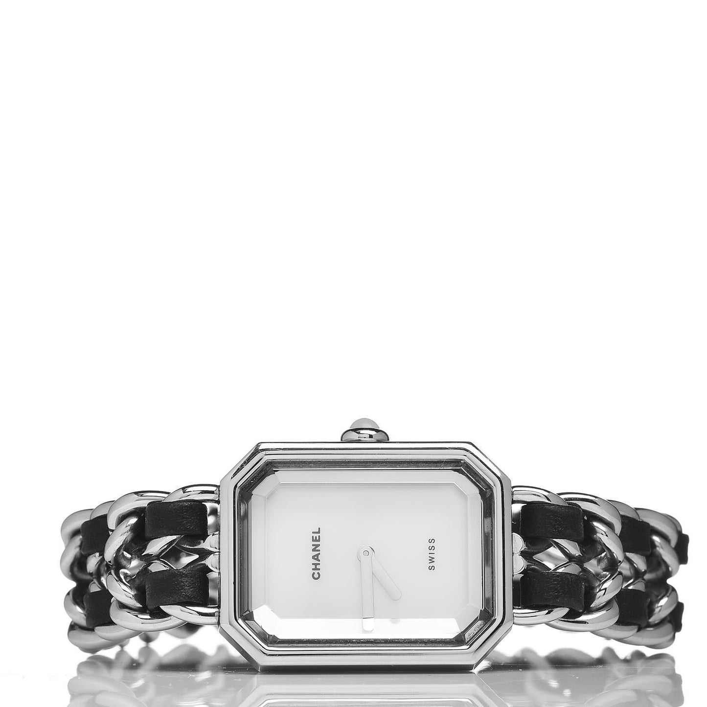 Stainless Steel Lambskin Mother of Pearl 20mm Chain Premiere Quartz Watch