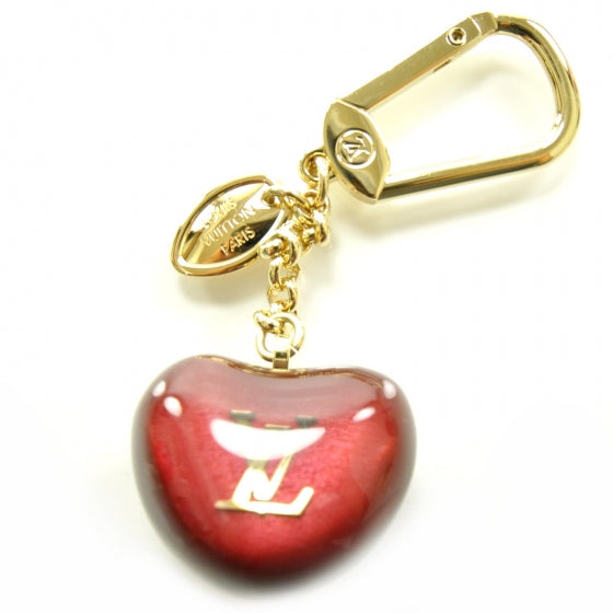 Louis Vuitton Pomme Key Holder Bag Charm Pomme D'Amour 1 of 5