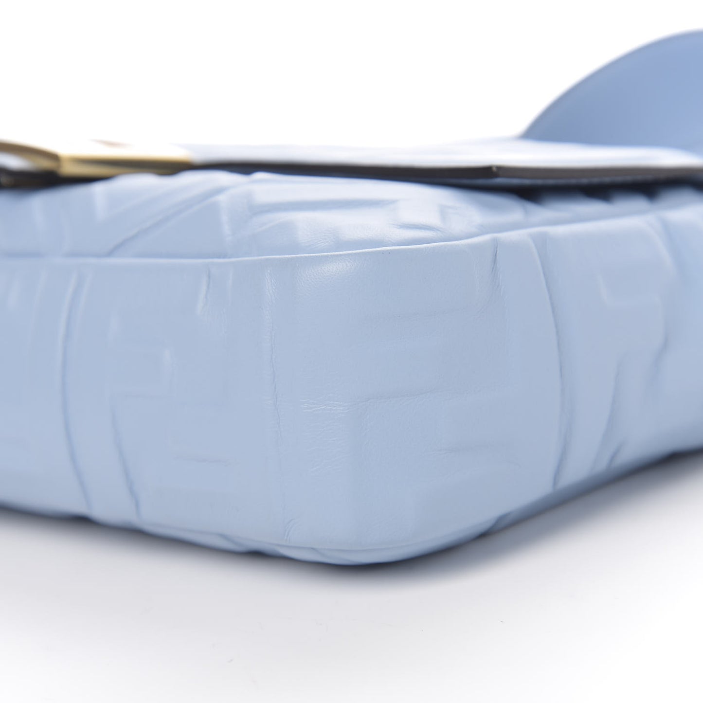 Nappa FF 1974 Embossed Baguette Azzurro Baby