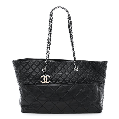 Chanel Calfskin Quilted Large In the Business Tote Black 1 of 11