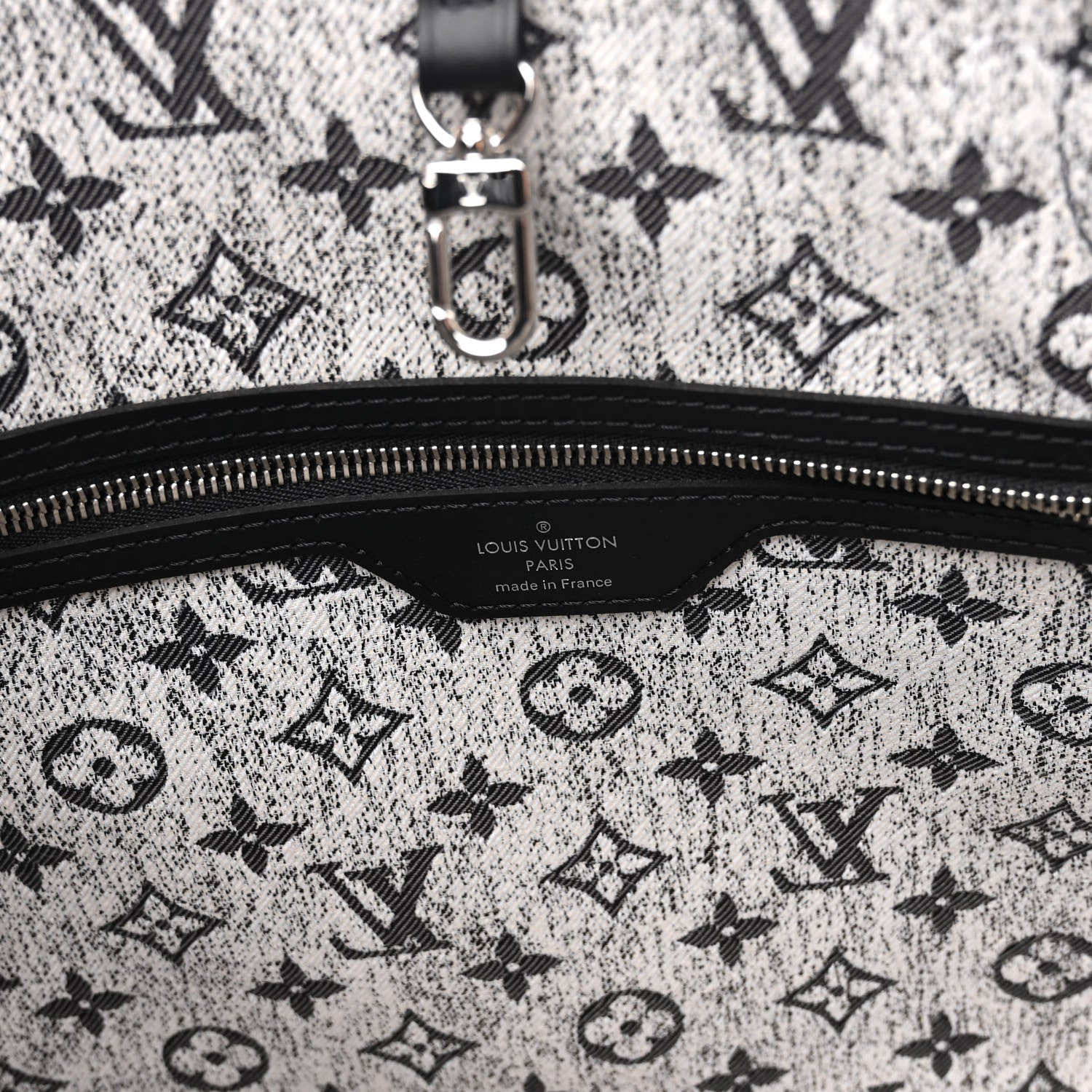 Louis Vuitton Denim Monogram Jacquard Neverfull MM Grey 7 of 10