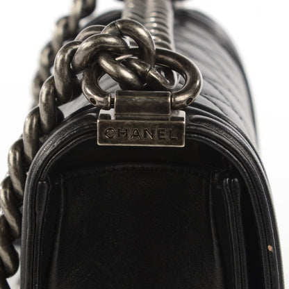 Chanel Lambskin Quilted Small Boy Flap Black 8 of 9