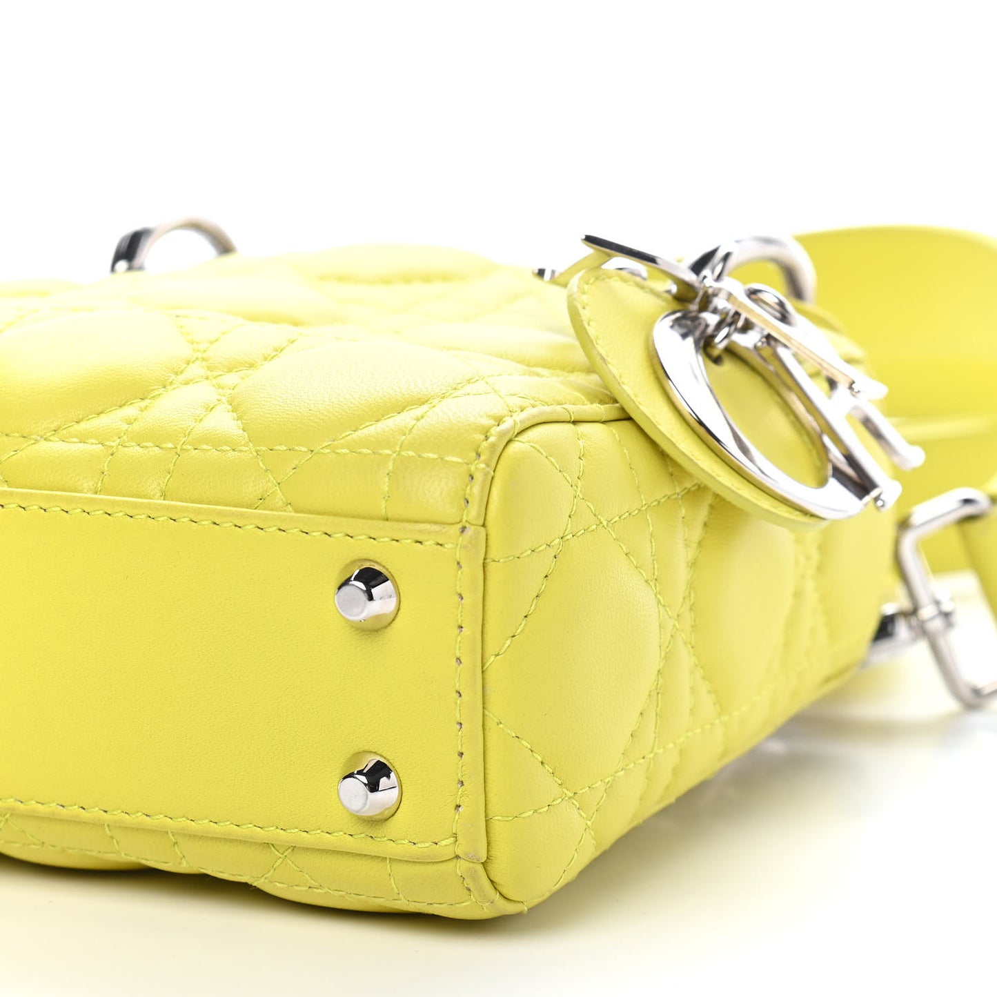 Lambskin Cannage Nano Lady Dior Acid