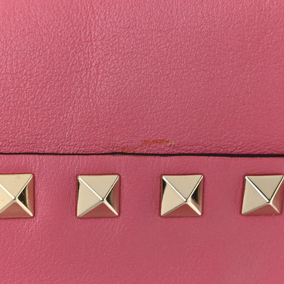 Valentino Garavani Vitello Small Rockstud Tote Fuxia Fluo 10 of 10