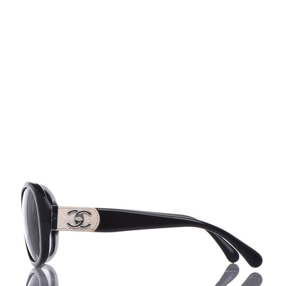 Chanel Acetate CC Turnlock Sunglasses 5235-Q Black Beige 3 of 8