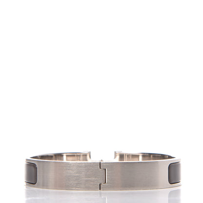 Hermes Matte Enamel Narrow Clic Clac HH Bracelet GM Etain 3 of 6