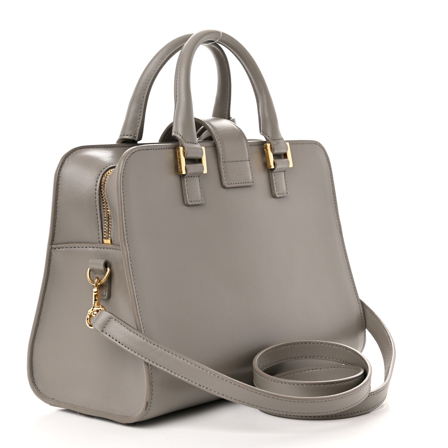 Saint Laurent Calfskin Small Monogram Cabas Fog 3 of 10