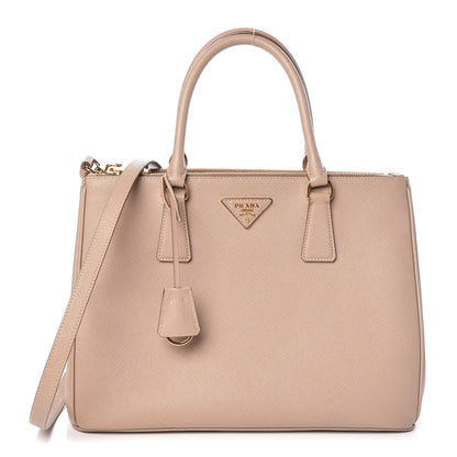 Prada Saffiano Lux Large Galleria Double Zip Tote Cammeo 1 of 14