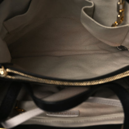 Chanel Calfskin Quilted Large Retro Chain Tote Black 5 of 10