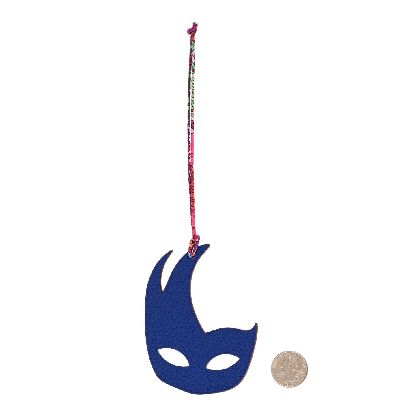 Togo Epsom Petit H Mask Bag Charm Bleu Electrique Lime