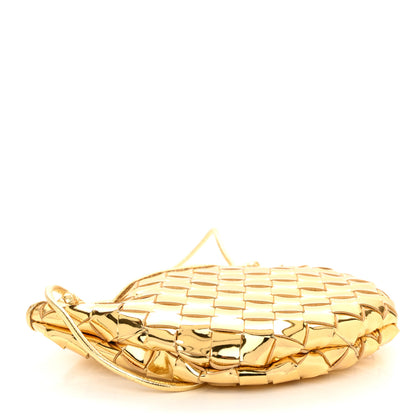 Bottega Veneta Mirror Laminated Nappa Intrecciato Mini Sardine Bag Gold 4 of 10
