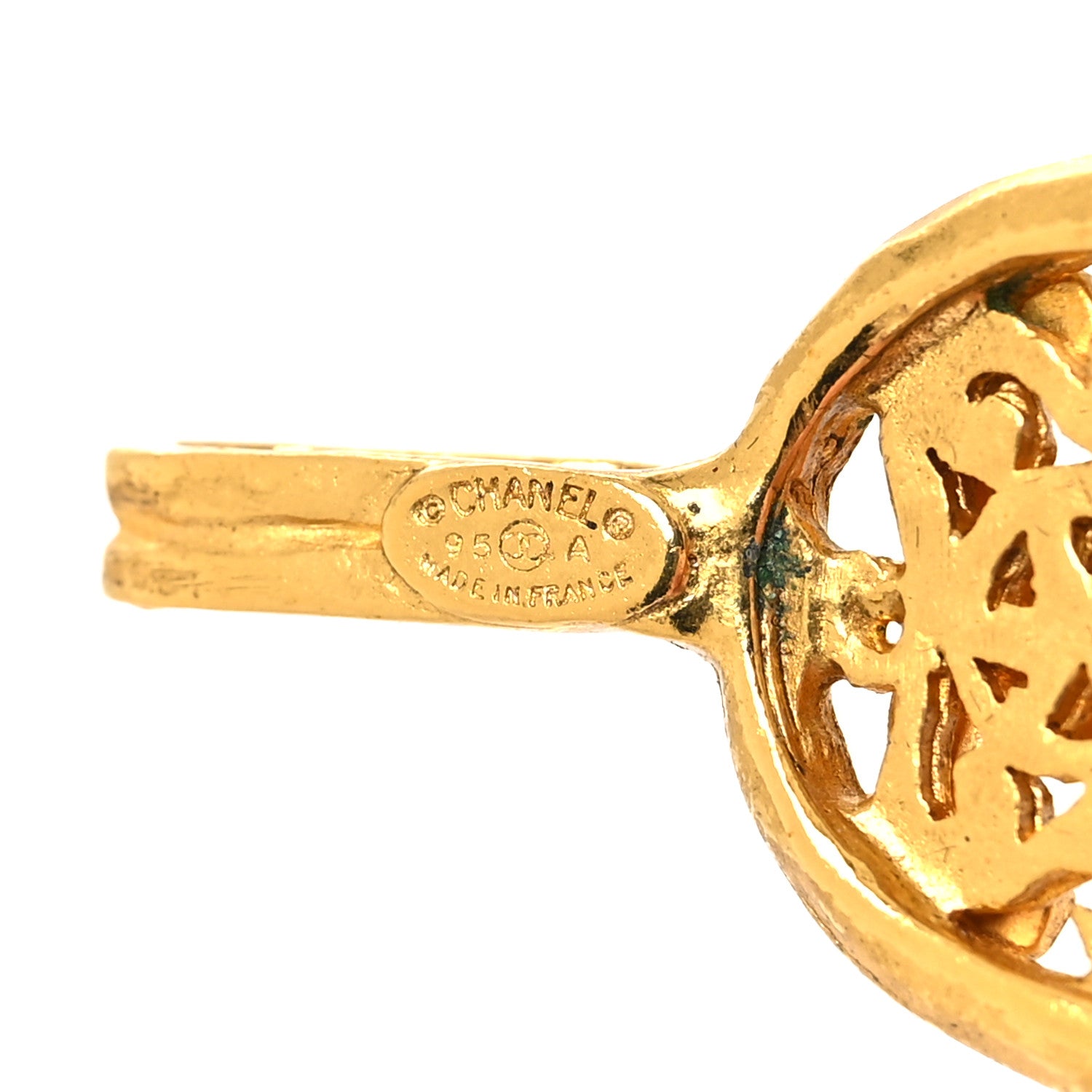 Chanel Metal CC Ball Chain Necklace Gold 4 of 5