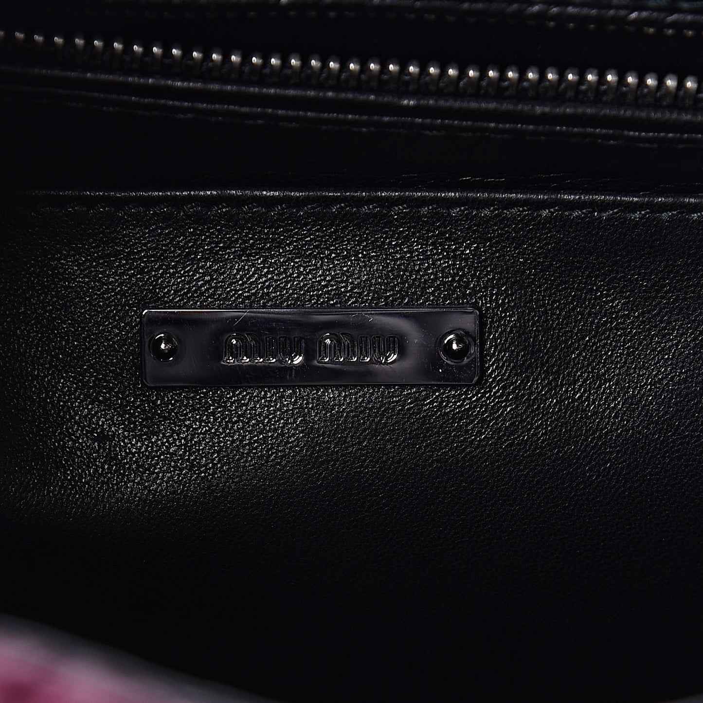Nappa Matelasse Top Handle Tote Black Malva
