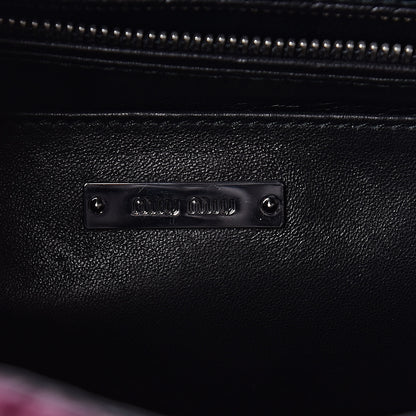 Miu Miu Nappa Matelasse Top Handle Tote Black Malva 6 of 8