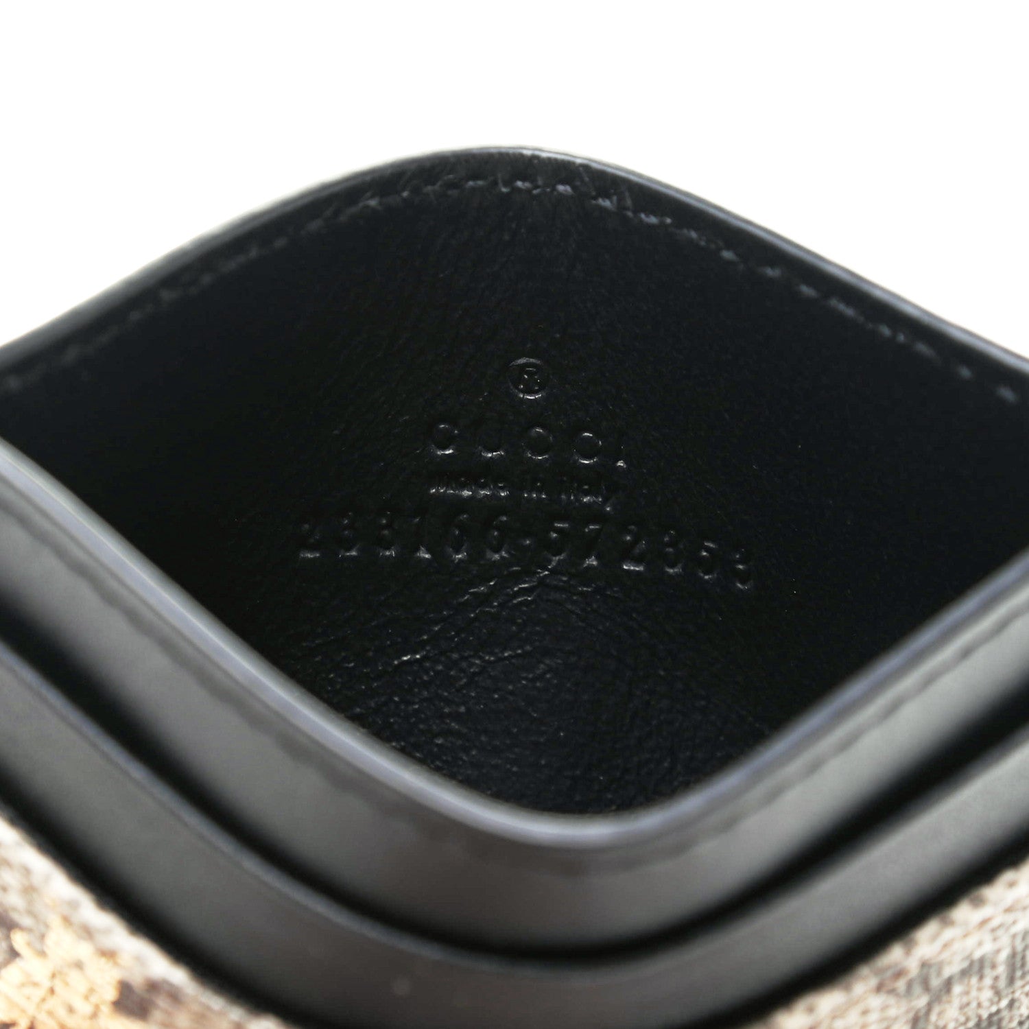 Gucci GG Supreme Monogram Bees Card Holder Black 6 of 7