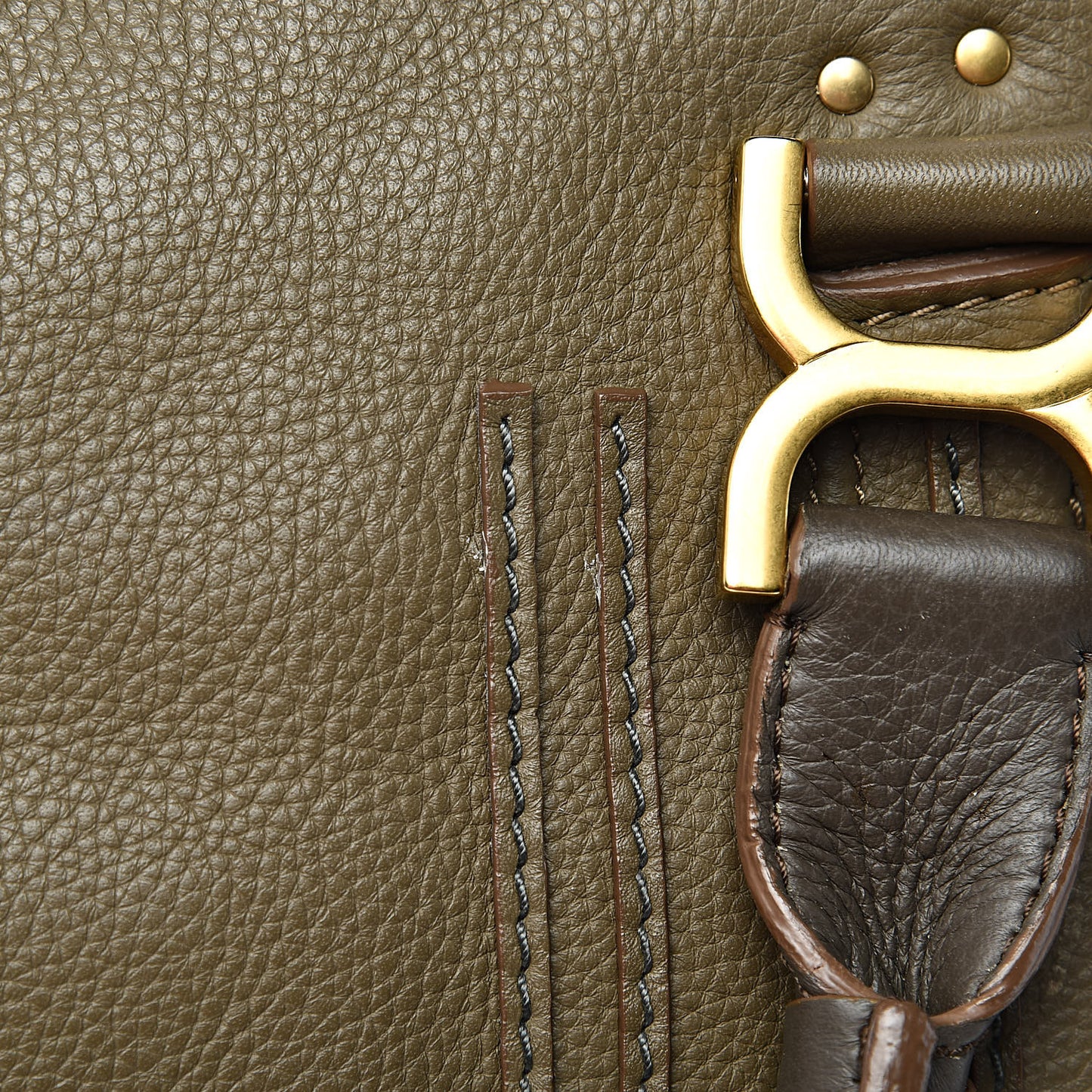 Calfskin Medium Marcie Satchel Anchor Grey