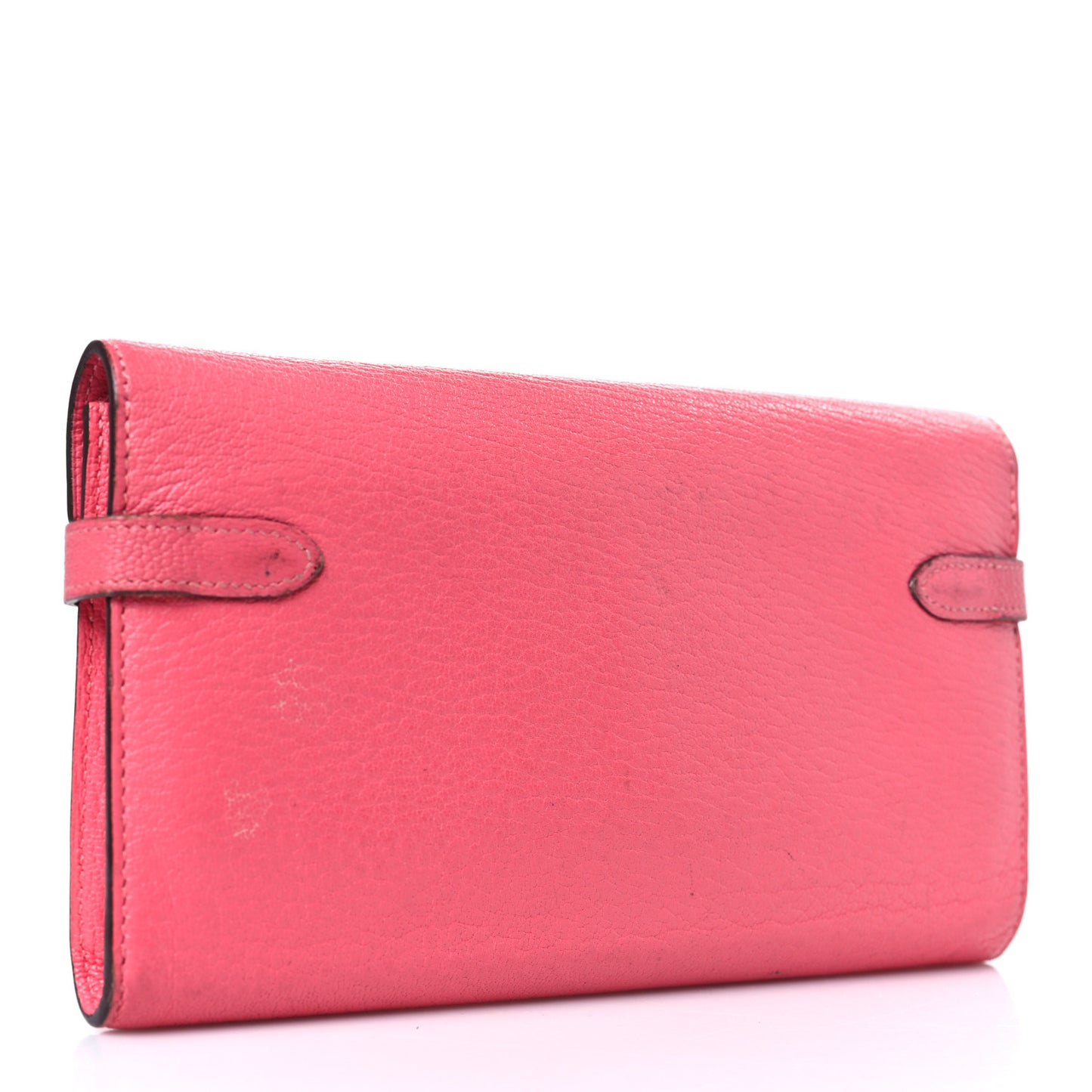 Chevre Mysore Kelly Longue Wallet Rose Azalee