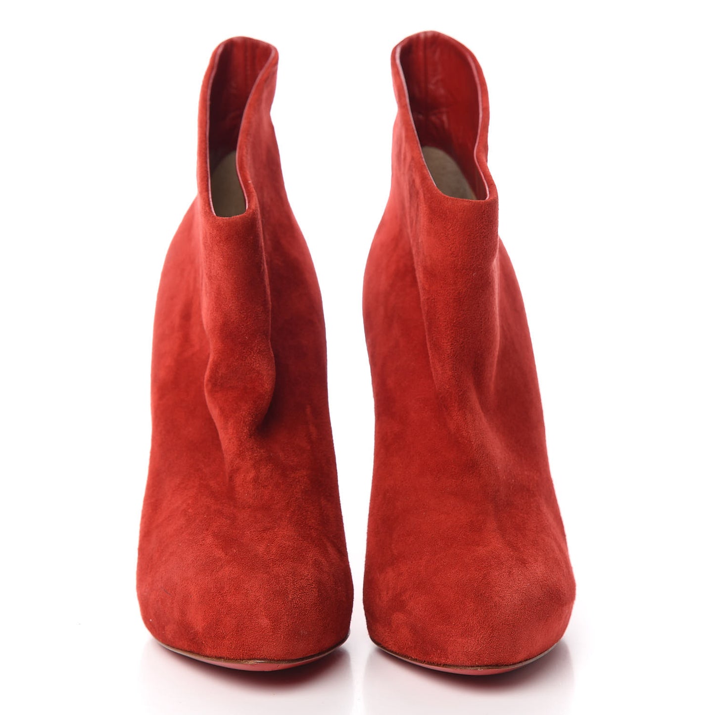 Veau Velours Ankle Boots 36 Carmin